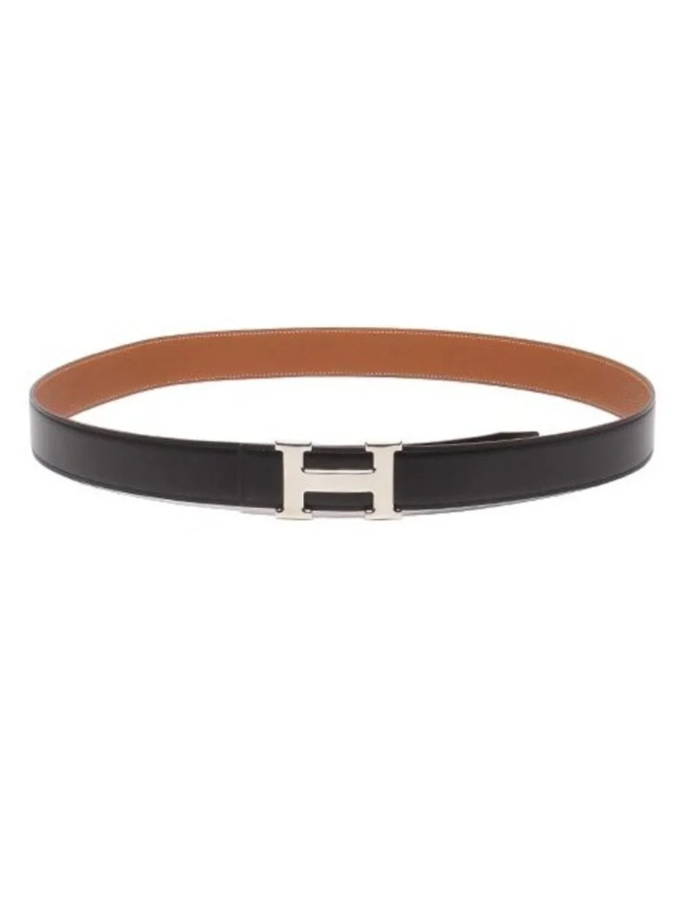 Hermes Belt Silver H Buckle Reversible